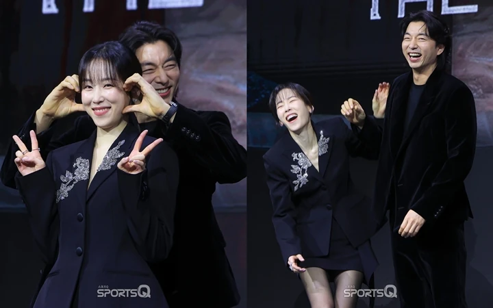 Gong Yoo Protes saat Pose Couple Bareng Seo Hyun Jin di Jumpa Pers \'The Trunk\'