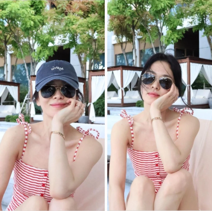 Gaya Song Hye Kyo saat Pakai Baju Renang Kejutkan Publik