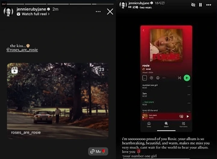 Jennie BLACKPINK Heboh Lihat Rose & Evan Mock Ciuman di MV \'Toxic Till The End\'