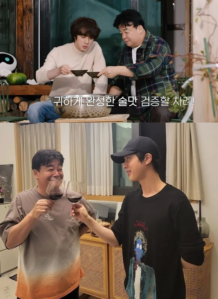 Jin BTS Gandeng Chef Baek Jong Won untuk Buka Bisnis Minuman Keras