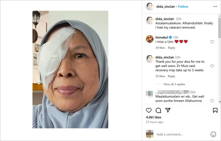 Bunga Citra Lestari Beri Dukungan ke Ibunda Ashraf Sinclair yang Jalani Operasi