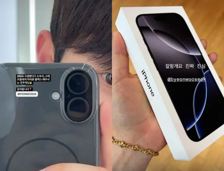 Aksi Byeon Woo Seok Belikan Para Staf iPhone Terbaru Bikin Tercengang