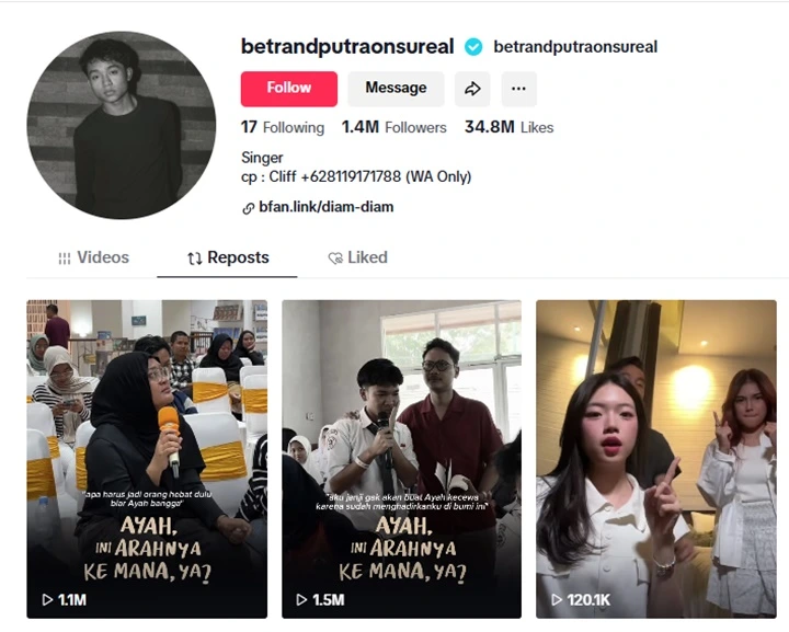 TikTok @etrandputraonsureal