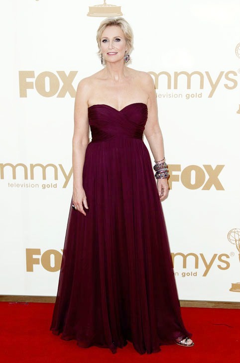 Gambar Foto Jane Lynch di Red Carpet Primetime Emmy Awards 2011