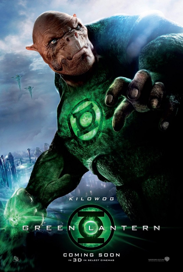 Gambar Foto Kilowog, anggota Green Lantern yang diisi suaranya oleh Michael Clarke Duncan