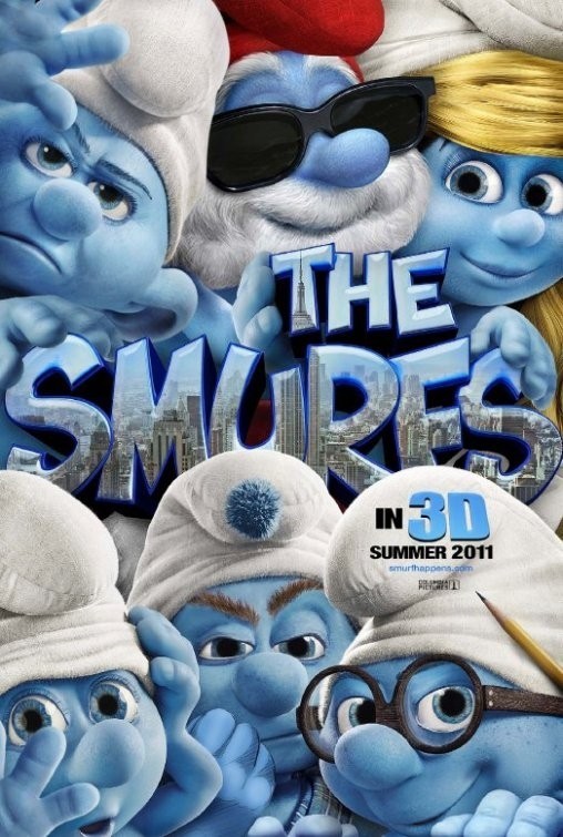 Gambar Foto Para karakter Smurf yang sedang berpose