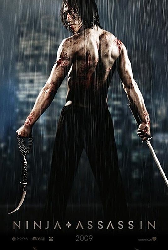 Gambar Foto Rain menghidupkan karakter ninja pembunuh bernama Raizo dalam film 'Ninja Assassin'