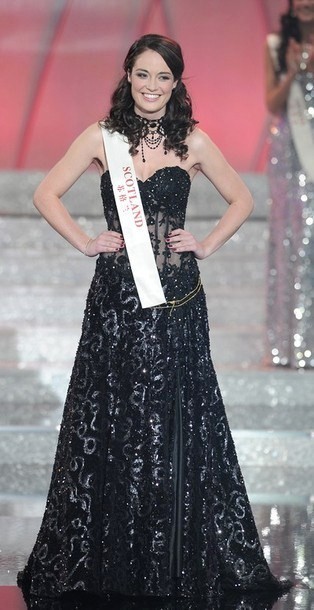 Gambar Foto Miss Skotlandia Jennifer Reoch di Ajang Miss World 2011