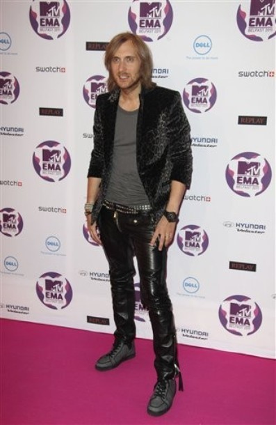 Gambar Foto David Guetta di Red Carpet MTV EMA 2011