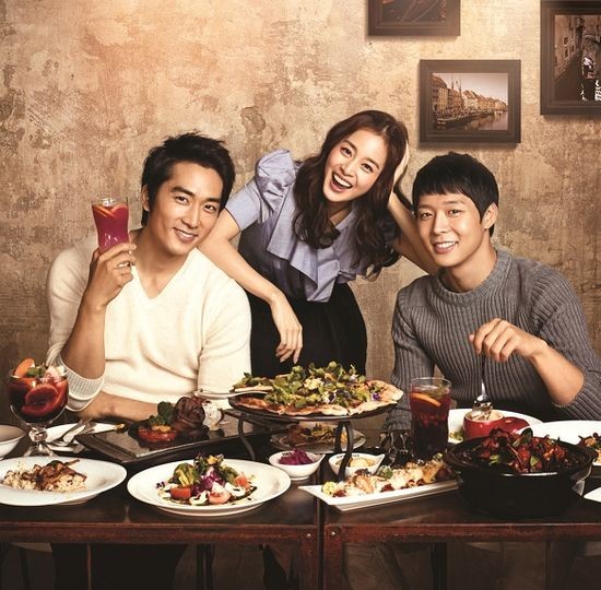 Gambar Foto Yoochun, Song Seung Heon dan Kim Tae Hee dalam iklan BlackSmith