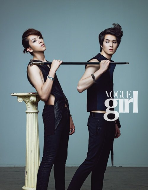 Gambar Foto Lee Jung Shin dan Lee Jong Hyun untuk majalah Vogue Girl