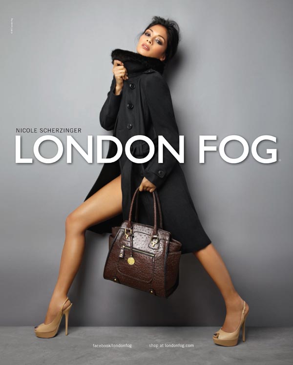 Gambar Foto Nicole Scherzinger di Iklan Busana London Fog