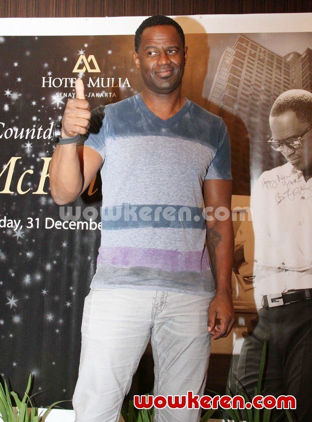 Gambar Foto Brian McKnight di Jumpa Pers Acara 'New Year's Eve Countdown With Brian Mcknight'