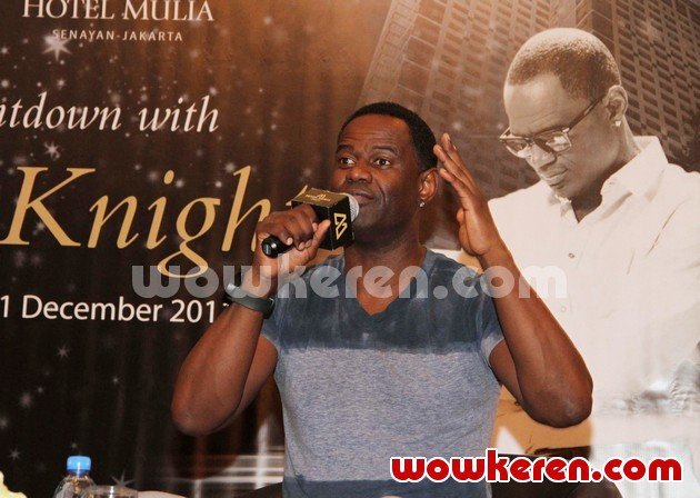 Gambar Foto Brian McKnight di Jumpa Pers Acara 'New Year's Eve Countdown With Brian Mcknight'