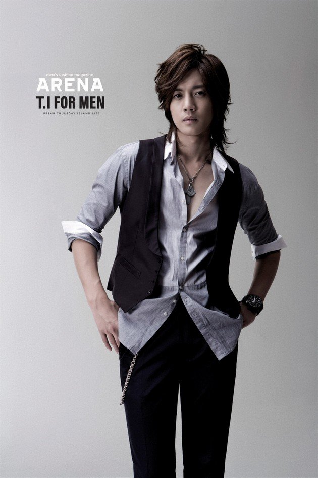Foto Kim Hyun Joong di Majalah Arena T.I For Men