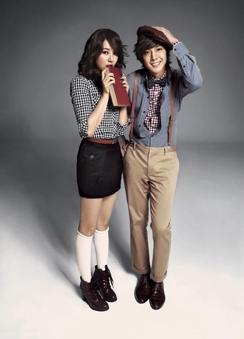 Foto Kim Hyun Joong dan Yoon Eun Hye di Katalog Fashion Basic House Fall