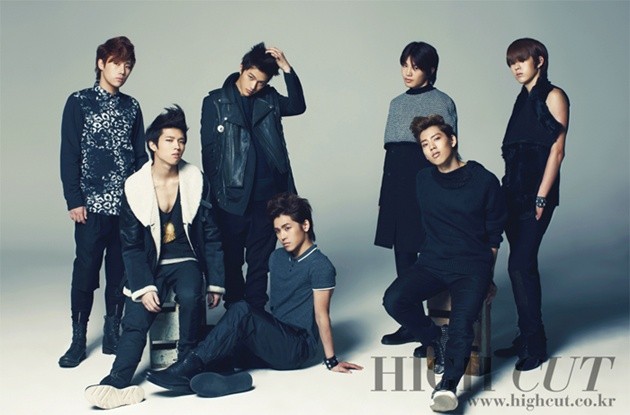 Gambar Foto Infinite di Majalah High Cut Korea