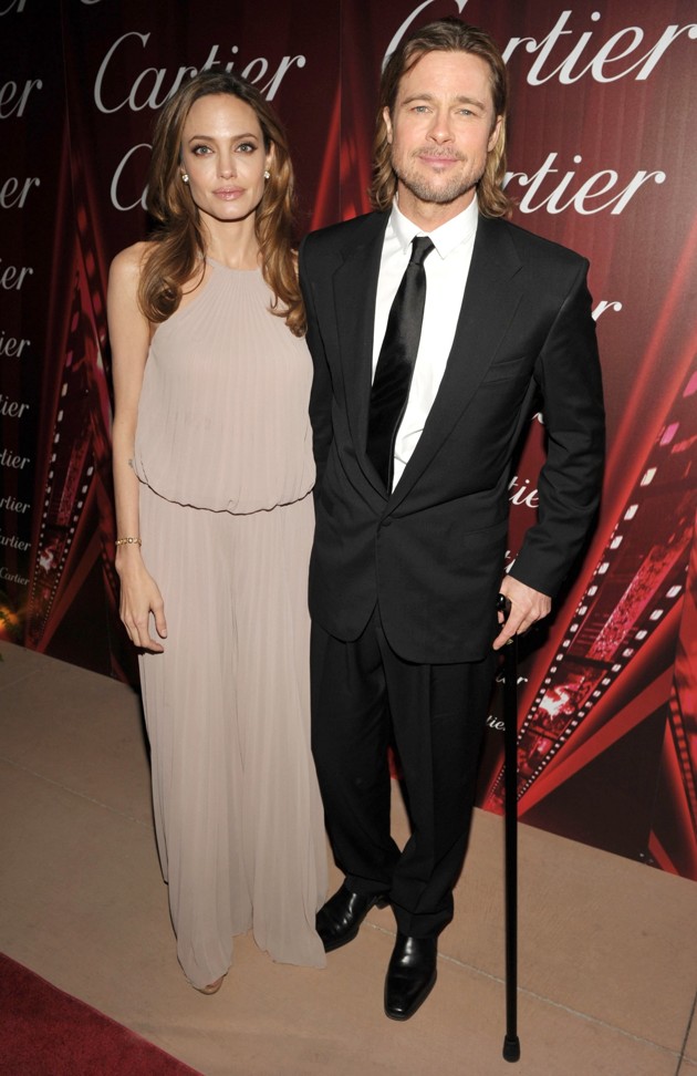 Gambar Foto Angelina Jolie dan Brad Pitt Menghadiri Palm Springs International Film Festival Awards ke 23