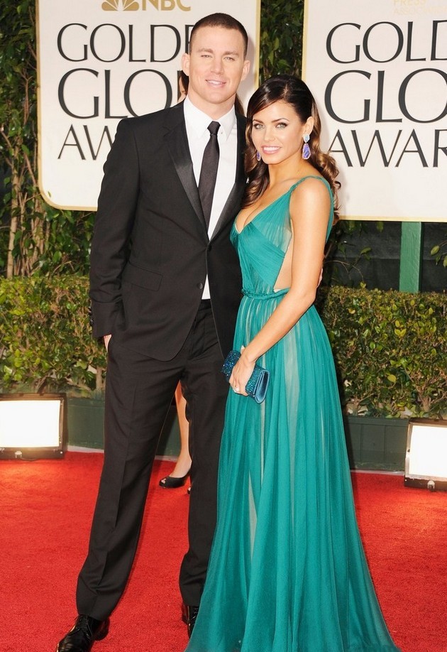 Gambar Foto Channing Tatum dan Jenna Dewan di Red Carpet Golden Globes 2012