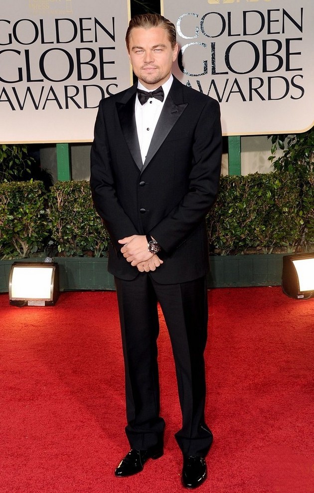 Gambar Foto Leonardo DiCaprio di Red Carpet Golden Globes 2012
