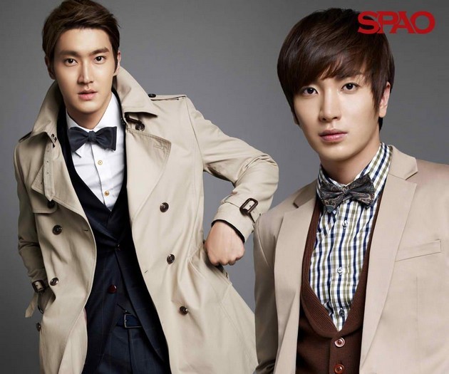 Gambar Foto Leeteuk dan Choi Siwon di Katalog Fashion Spao - Foto 2 dari 30