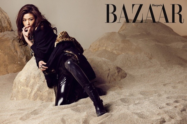 Gambar Foto Jun Ji Hyun untuk Majalah Bazaar Korea