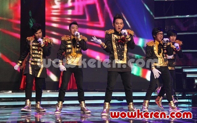 Gambar Foto Sugarfree Menjadi Juara Ketiga oy & Girl Band Indonesia di SCTV