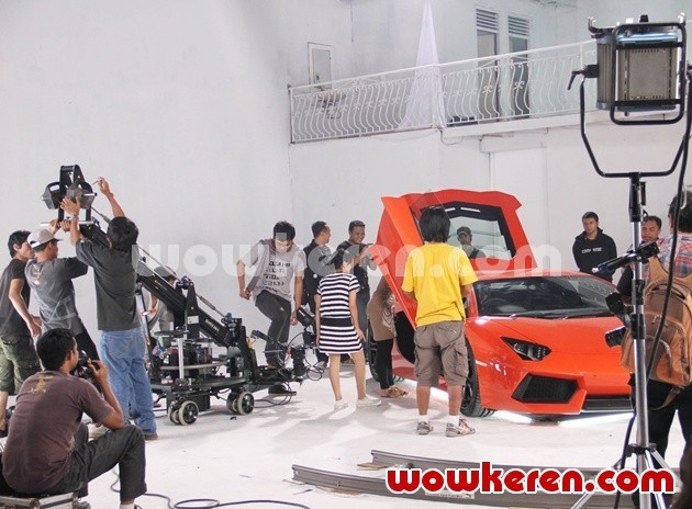 Gambar Foto Proses Syuting Video Klip 'Bukan Pemain Cinta'
