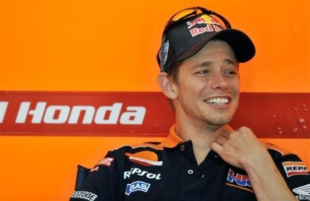 Gambar Foto Casey Stoner di Pre-Test MotoGP Hari-1