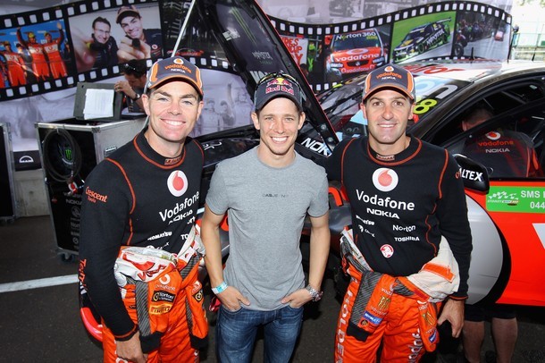 Gambar Foto Craig Lowndes, Casey Stoner dan Jamie Whincup di V8 Supercars Championship