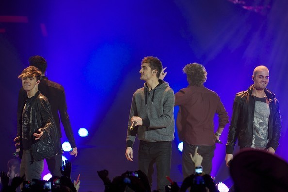Gambar Foto The Wanted Melakukan Pertujukan di Atas Panggung Selama Acara 40 Principales Awards 2011 Berlangsung