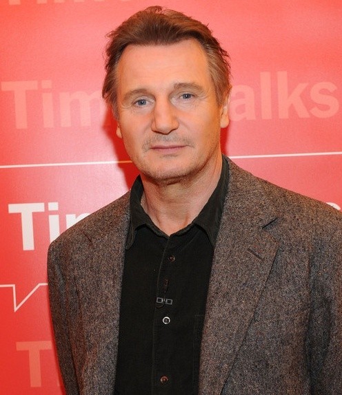 Gambar Foto Liam Neeson di Acara New York Times TimesTalk