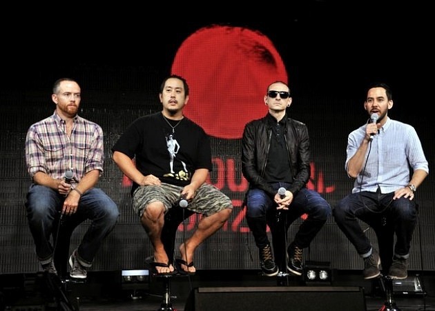 Gambar Foto Linkin Park di Japan Tour Press Conference