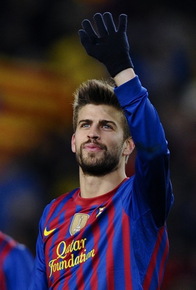Gambar Foto Gerard Pique di Copa Del Rey Semi Final