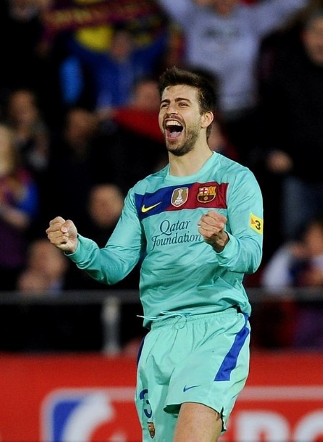 Gambar Foto Gerard Pique di La Liga Match