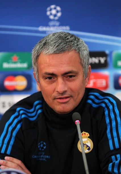 Gambar Foto Jose Mourinho di Press Conference UEFA Liga Champions