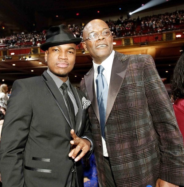 Gambar Foto Samuel L. Jackson dan Ne-Yo di NAACP Image Awards