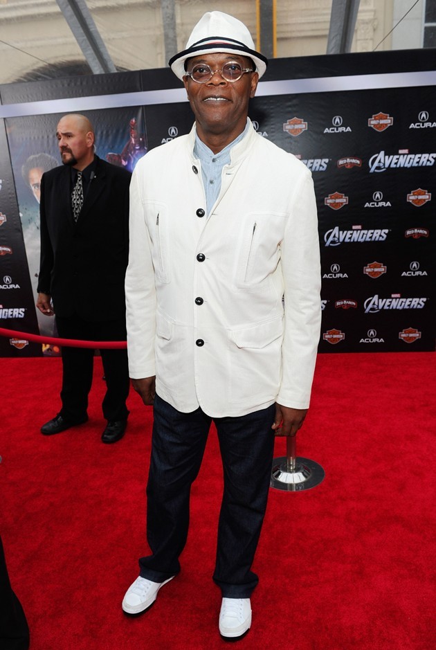 Gambar Foto Samuel L. Jackson di Premier 'The Avengers'