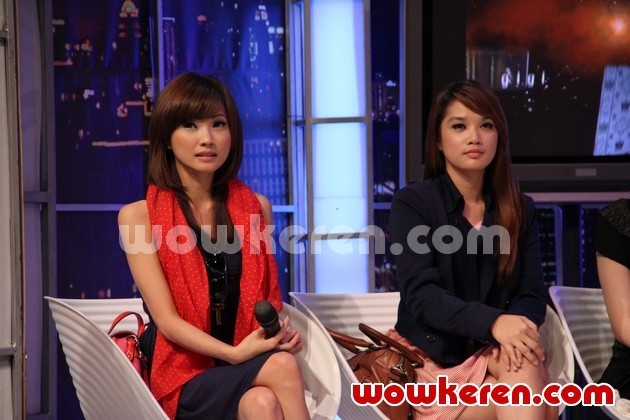 Gambar Foto Ex-Personel Cherry Belle, Wenda dan Devi di Jumpa Pers Bersama Cherry Belle