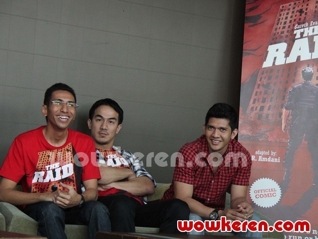 Gambar Foto Iko Uwais dan Joe Taslim di Konferensi Pers Perilisan Komik 'The Raid'