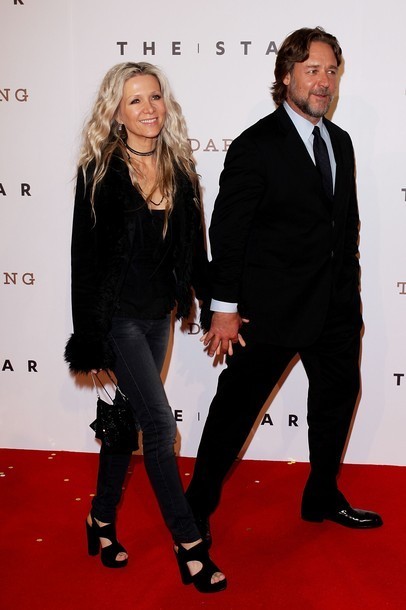 Gambar Foto Russell Crowe dan Danielle Spencer di Pesta Pembukaan The Star