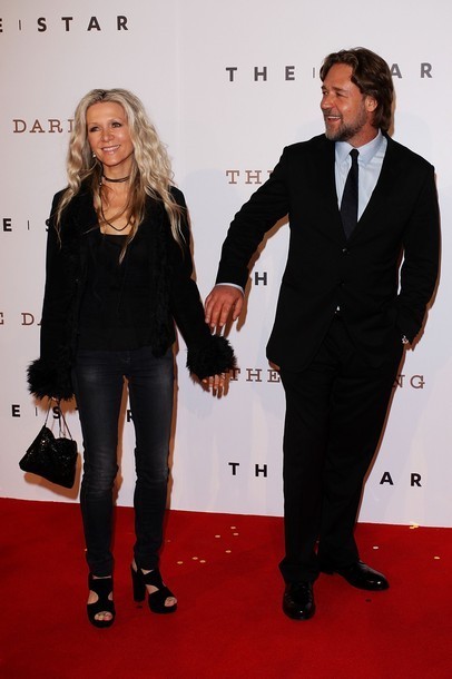 Gambar Foto Russell Crowe dan Danielle Spencer di Pesta Pembukaan The Star
