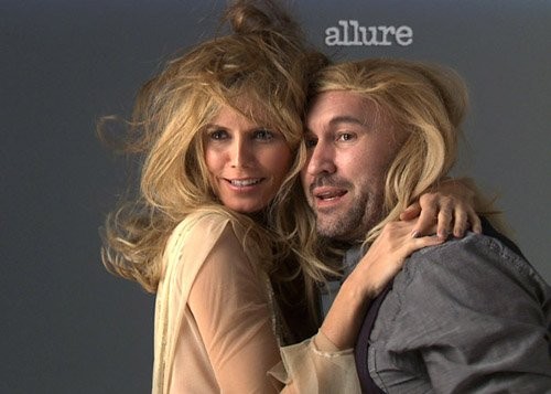 Gambar Foto Heidi Klum Saat Pemotretan di Majalah Allure Edisi Mei 2012