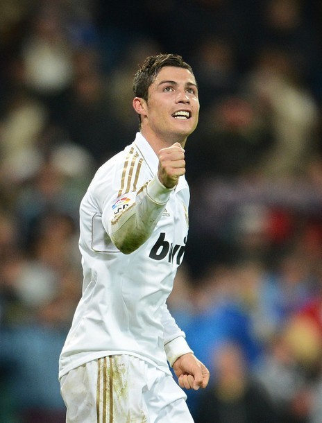 Gambar Foto Cristiano Ronaldo di Liga Spanyol Melawan Sporting Gijon