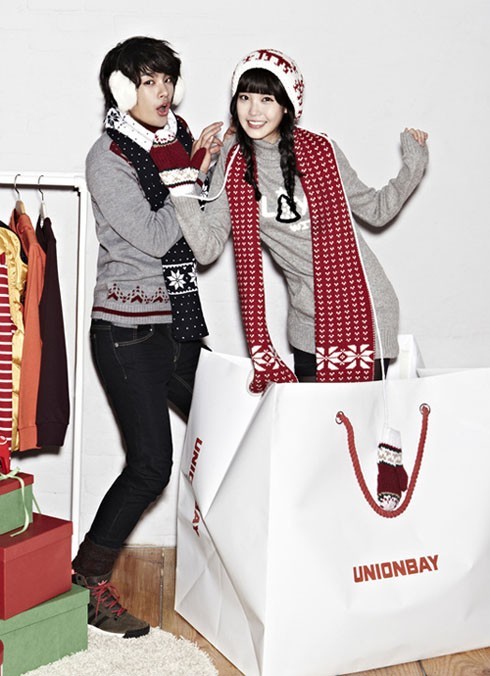 Gambar Foto Seo In Guk dan IU di Katalog Fashion Unionbay Edisi Winter 2011