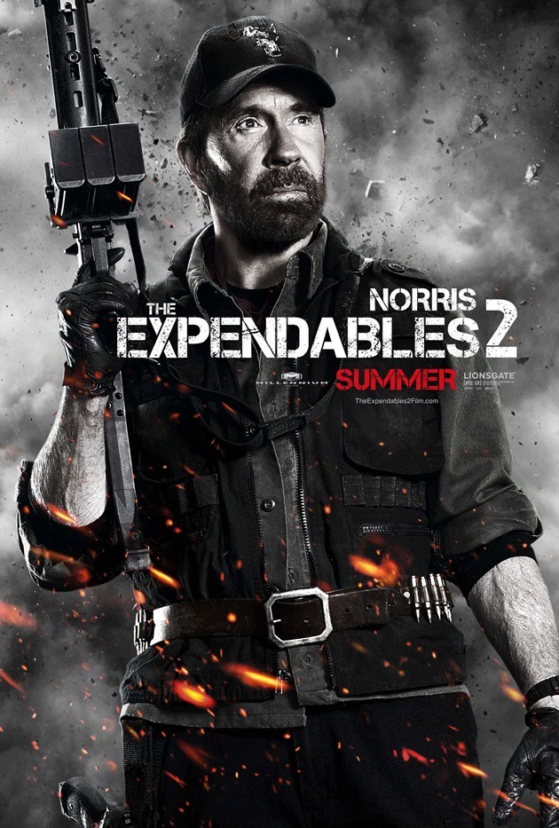 Gambar Foto Chuck Norris Berperan sebagai Booker di The Expendables 2