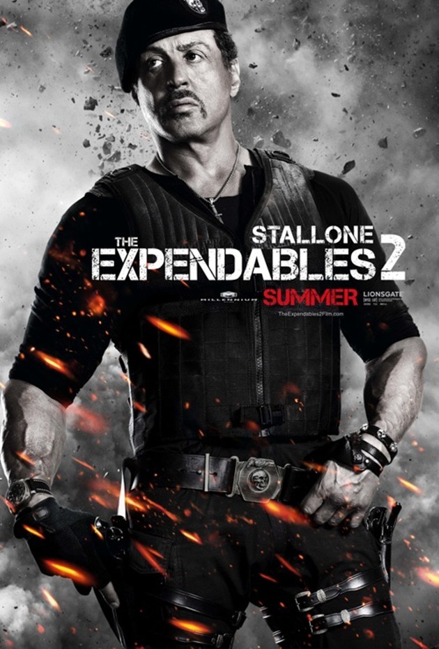 Gambar Foto Sylvester Stallone Berperan sebagai Barney Ross di The Expendables 2