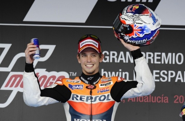 Gambar Foto Casey Stoner Raih Juara Kesatu Grand Prix Spanyol