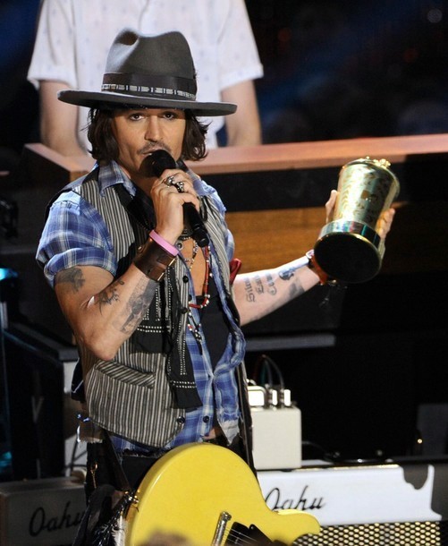 Gambar Foto Johnny Depp Raih Penghargaan Generation Award