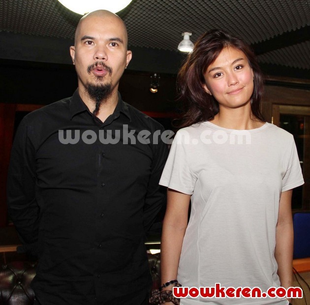 Gambar Foto Ahmad Dhani dan Agnes Monica Saat Latihan Konser Mahakarya